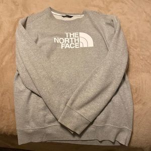 XL Grey North Face Crewneck Sweatshirt